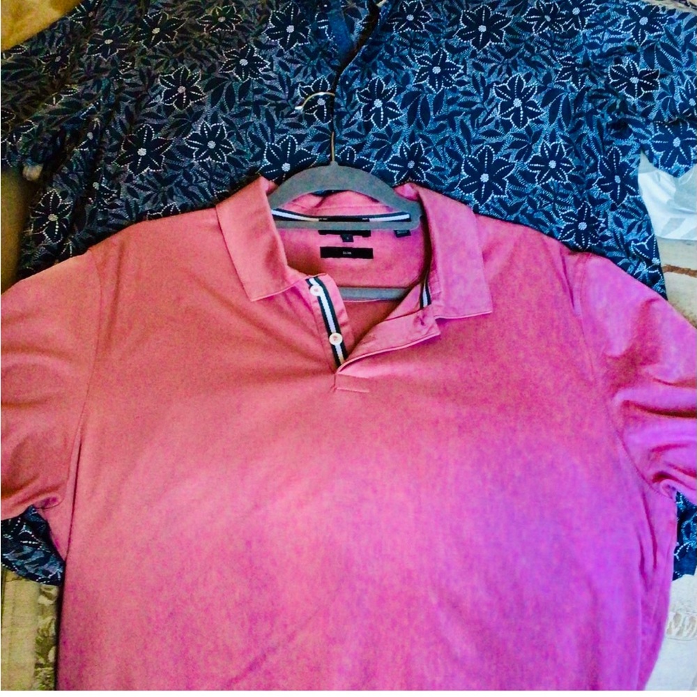 Ted Baker London Pink Dress Shirt Vibrant Cotton Blend $28each